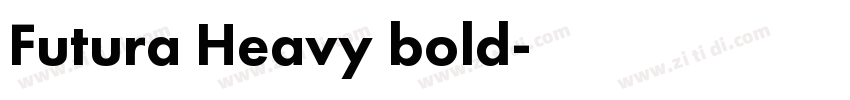 Futura Heavy bold字体转换
